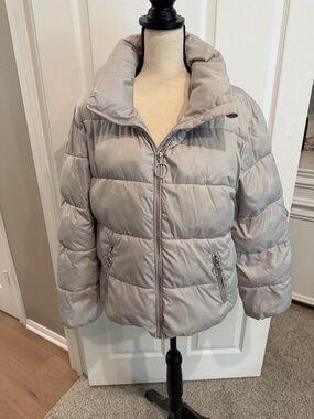 Altar'd State Light Gray Puffer Jacket